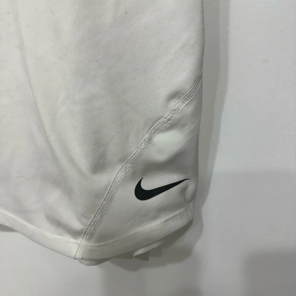 Nike White Tank Top with Black Logo Strap